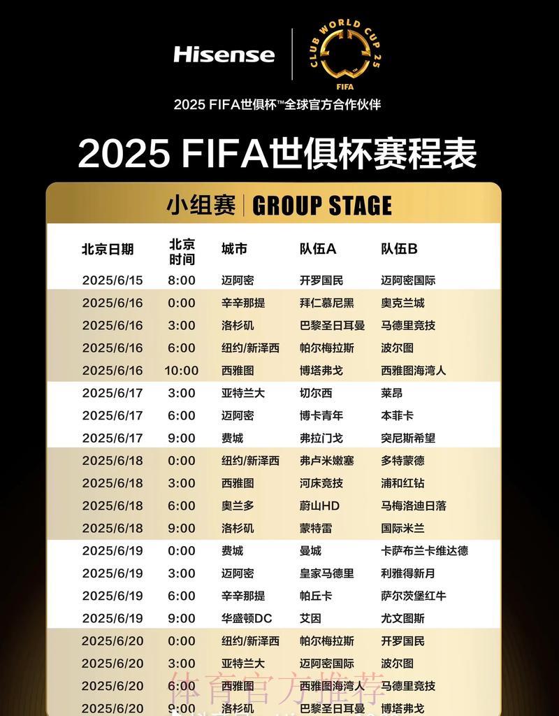 世界杯最新赛程安排全面更新 世界杯最新赛程安排全面更新